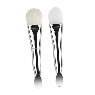 FOMIYES 2pcs Silicone Face Mask Brush Dual-ended Soft Bristle Applicator Tool for Even Mask Coverage Travel for Skincare and Beauty Applications