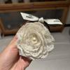 2Pcs Beige Rose Lace Elastic Hair Ties with Pearl Large Ponytail Holders Faux Pearls Floral Hair Ropes Headwear Scrunchies French Rubber Band Hair Accessories view 4