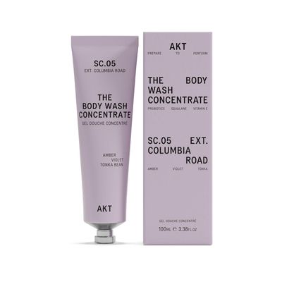 AKT The Body Wash Concentrate 3.4 Fl Oz, Natural Shower Gel with Skin-Balancing Prebiotics, Body Wash Women & Men, with Olive Squalane & Vitamin E, Sc.05 Columbia Road, All Genders