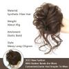 QIXUEZHENG Hair Bun, Fluffy No-Scrunch Puff Buns Hair Bands for Effortless Updo Styling Women's(Gray) view 2