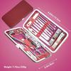 BesPick 19 Pieces Fingernail and Toenail Professional Manicure Pedicure Nail Clippers Set Stainless Steel Nail Cutter Scissors Grooming Kit with Luxurious Travel Case (Red) view 2