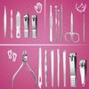 BesPick 19 Pieces Fingernail and Toenail Professional Manicure Pedicure Nail Clippers Set Stainless Steel Nail Cutter Scissors Grooming Kit with Luxurious Travel Case (Red) view 3