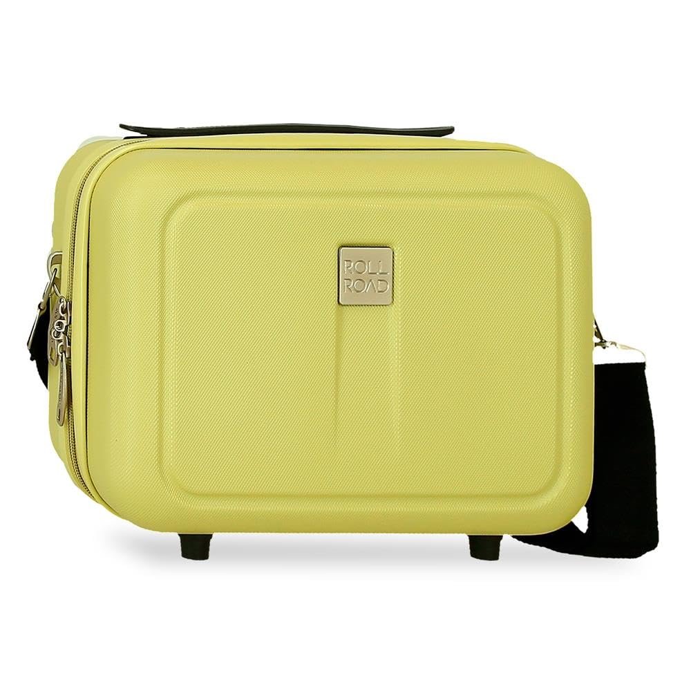 Roll Road Women Customizable Cosmetic Bag, Yellow, Einheitsgre