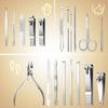 BesPick 19 Pieces Fingernail and Toenail Professional Manicure Pedicure Nail Clipper Set Stainless Steel Nail Cutter Scissors Grooming Kit with Luxurious Travel Case (Gold) view 3