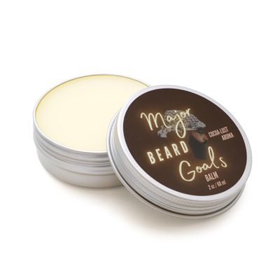 Major Beard Goals Beard Balm - Deep Conditioning & Softening Balm - Beard Oil for Men Growth - Tames & Nourishes - Hydrates & Thickens - Natural Oils & Butters - 2oz