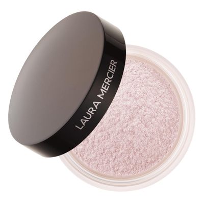 Laura Mercier Secret Brightening Under-Eye Setting Powder, Peach and Pink Pigments to Brighten the Under Eye, Color Correct Discoloration, Sets & Extends Concealer, Silky Smooth Texture, Soft Pink