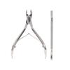 Cricket Logo Student  Jaw Nipper and Cuticle Pusher Nailcare Set, Hand and Feet Maintenance, Nickel Plated view 1
