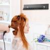 Fdit Hair Bun Extension Hanger, Lightweight Hair Extension Display Holder Sturdy Acrylic Hair Hanger with Dual Suction Cups for Home, Salon, Store Use (Black) view 3