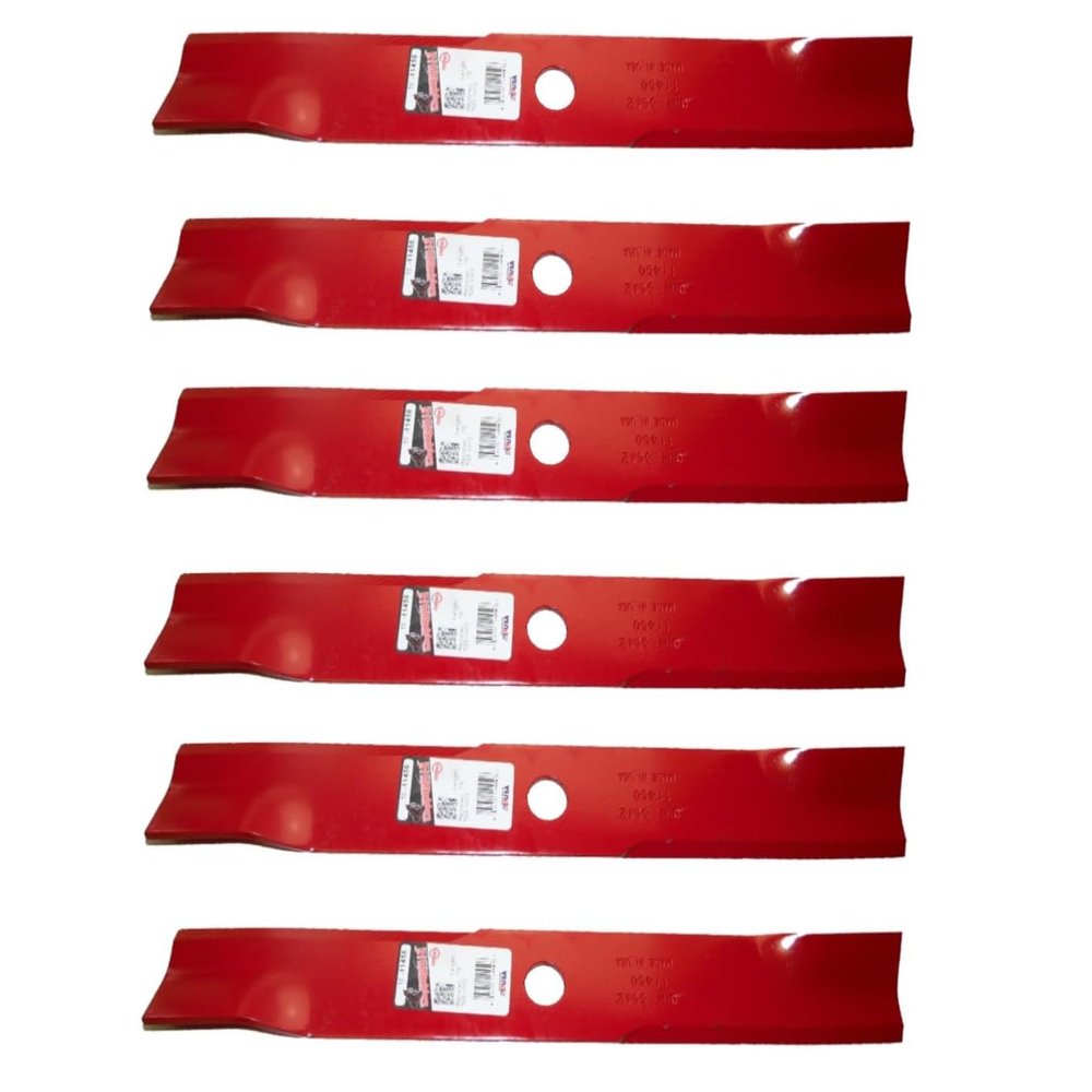 6PK 11450 High Lift Blades Compatible with Exmark 103-6382, 103-6382-S