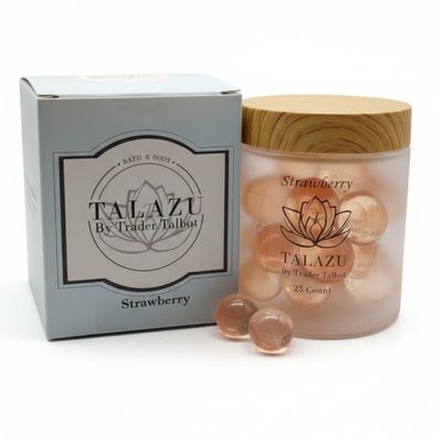 Strawberry Aromatherapy Bath Pearls for Smooth, Silky, moisturized Skin (25 Count)