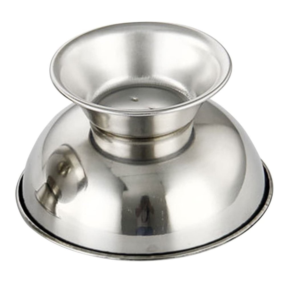 HAPINARY Stainless Steel Shaving Bowl Set Bowl Shaving Cup Travel Brush for Men