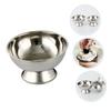 HAPINARY Stainless Steel Shaving Bowl Set Bowl Shaving Cup Travel Brush for Men view 4