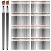 100 PCS Angled Eyebrow Brushes, Fine Angled Eyeliner Brush, Disposable Eyebrow Tint Brush, Eye Shadow Applicator Sticks Eye Brow Concealer Brushes for Beauty Cosmetic Make up Tool view 1