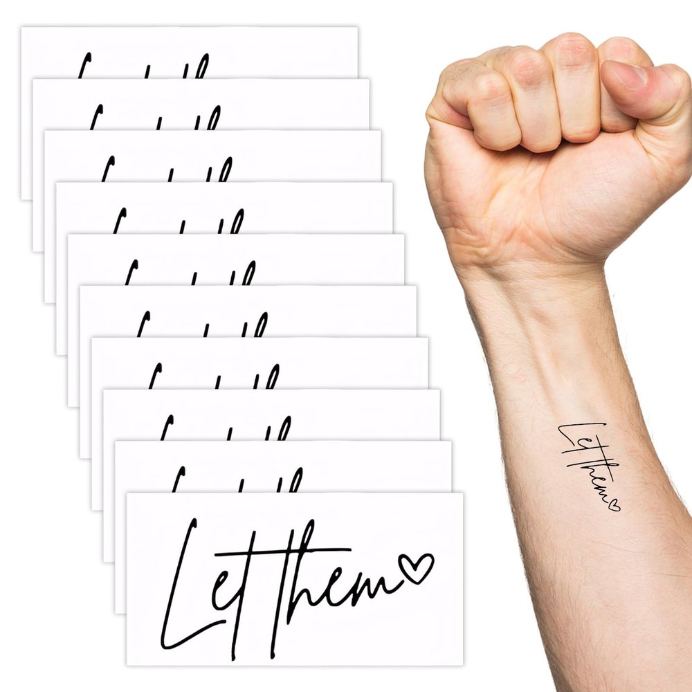 10PCS Temporary Tattoo Set,Temporary Tattoos,Suitable for Boys and Girls,Waterproof and Durable