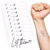10PCS Temporary Tattoo Set,Temporary Tattoos,Suitable for Boys and Girls,Waterproof and Durable view 1