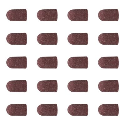 baojielai 20 Pieces Breathable Sanding Caps 80-180 Grit Practical Sleeves For Manicure Pedicure And Foot Care