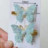 10-Pc Glitter Butterfly Hair Clips  Sparkly Hair Accessories for Women Girls, Trendy Fashion Hairpins for Spring Party, Everyday Looks Gift (A) view 2