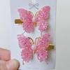 10-Pc Glitter Butterfly Hair Clips  Sparkly Hair Accessories for Women Girls, Trendy Fashion Hairpins for Spring Party, Everyday Looks Gift (A) view 3