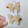 10-Pc Glitter Butterfly Hair Clips  Sparkly Hair Accessories for Women Girls, Trendy Fashion Hairpins for Spring Party, Everyday Looks Gift (A) view 4