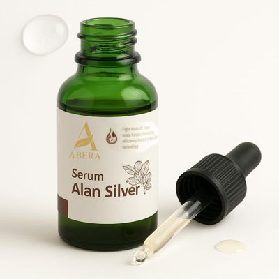 ABERA Alan Silver Serum  Botanical Hydrating Serum for Dry & Sensitive Skin  Nourishes & Moisturizes with Black Ginger, Cedar Oil & Neem  Lightweight Formula for All Skin Types