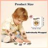 102 PCS Individually Wrapped Groovy 70s Temporary Tattoos for kids - Retro Flower Power Temporary for Girls Boy Body Arm Shoulder Cute Tattoos Stickers, Birthday Party Supplies Gifts for Kids view 3