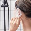 100 PCS Clear Disposable Ear Protectors Waterproof Ear Covers Plastic Ear Cover for Hair Dye Shower Bathing view 3