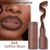 2-in-1 Gradient Lip Liner and Lipstick Lip Combo Set - Achieve Flawless Contour and Gradual Ombre Effect with Easy-to-Use Crayon Form and Cone Tip (01# Milk Tea & 06# Coffee Bean, 2 Count (Pack of 1)) view 3