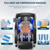 AVSAMOQ Massage Chair Full Body Zero Gravity, Massage Recliner with Air Pressure, 10 Fixed Massage Rollers, Heating, Foot Roller, Bluetooth Speaker, for Home Office Men Women-Black view 3