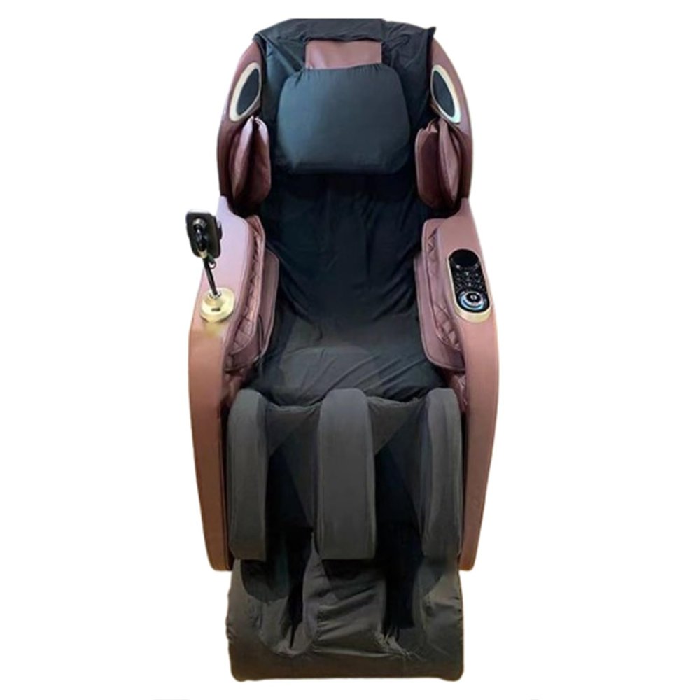 Full Body Shiatsu Massage Chair Protective Cover,Massage Chair Stretch Fabric Cover Sweat-Resistant and Wear-Resistant Slipcovers Covers for Massage Chairs(Black)