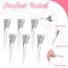 100Pcs Curl Clips for Hair, Metal Silver Duck Billed Clips 1.77 Inch Single Prong Curl Clip Silver Setting Section Hair Clip for Hairs Extensions view 3