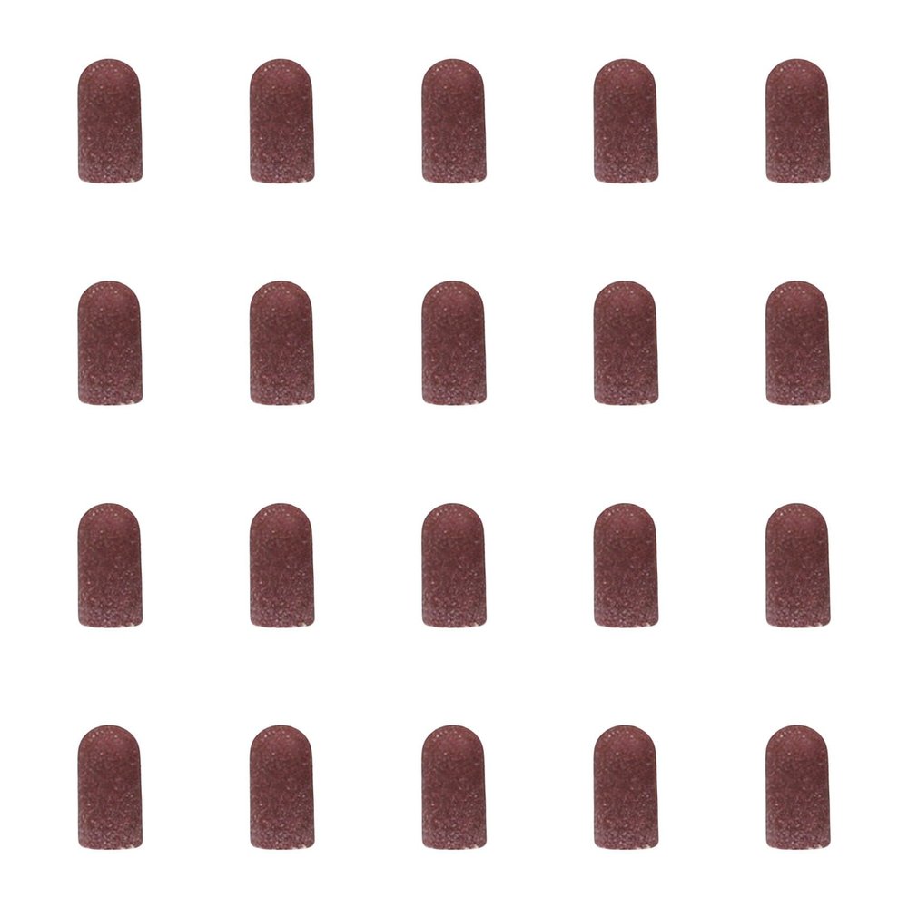 baojielai 20 Pieces Breathable Sanding Caps 80-180 Grit Practical Sleeves For Manicure Pedicure And Foot Care