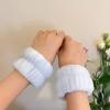1Piece Absorbent Wristband Plush Wristbands Wash Towel Wrist Makeup Soft Wristband Terry Wash Towel Terry Cloth view 3