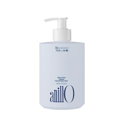 ANILLO Shower Time Scented Body Lotion Vegan Hand & Body Lotion with Ceramide & Botanical Oils, Free from Paraben, Silicone, Sulfate, Blue Agave Scent, 15.22 fl.oz