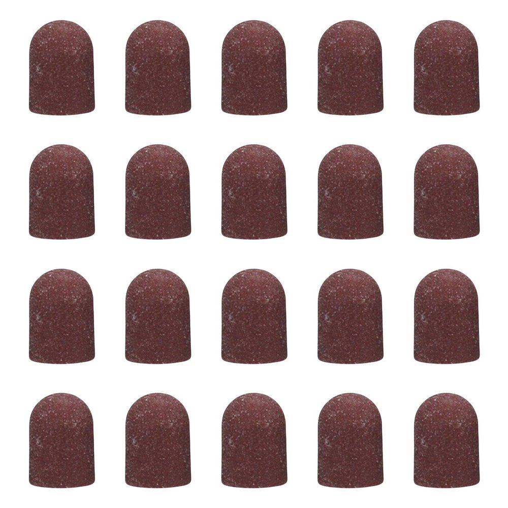 baojielai 20 Pieces Breathable Sanding Caps 80-180 Grit Practical Sleeves For Manicure Pedicure And Foot Care