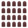 baojielai 20 Pieces Breathable Sanding Caps 80-180 Grit Practical Sleeves For Manicure Pedicure And Foot Care view 1