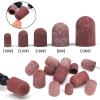 baojielai 20 Pieces Breathable Sanding Caps 80-180 Grit Practical Sleeves For Manicure Pedicure And Foot Care view 2