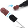 baojielai 20 Pieces Breathable Sanding Caps 80-180 Grit Practical Sleeves For Manicure Pedicure And Foot Care view 3