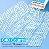 Glowpatch Acne Pimple Patch(840 Counts 4 Sizes), Zit Stickers for Face, Hydrocolloid Spot Stickers, Clear Acne Dots for Covering Zits, Blemishes, and Breakouts view 2