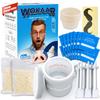 Nose Wax Kit |100g Wax, 30 Applicators | No Microwave Needed | Ear and Nose Hair Removal Waxing Kit for Men and Women | Pre/Post-Waxing Wipes | Mustache| Ear Hair Removar, 5 Weeks Lasting view 1