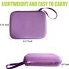 BLIRITEL Essential Oils Organizer Bag, Hard Shell Essential Oil Carrying Case for 15 Bottles, EVA Essential Oil Travel Case for 5ml,10ml Standard and Roller Bottles (Purple) view 3