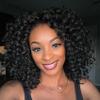 7 Packs GoGo Curl Crochet Hair 8 Inch Short Curly Crochet Hair for Women Deep Wave Beach Curl Crochet Braids Synthetic Braiding Hair Extensions(8 Inch, 1B) view 1