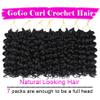7 Packs GoGo Curl Crochet Hair 8 Inch Short Curly Crochet Hair for Women Deep Wave Beach Curl Crochet Braids Synthetic Braiding Hair Extensions(8 Inch, 1B) view 2