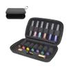 BLIRITEL Essential Oils Organizer Bag, Hard Shell Essential Oil Carrying Case for 15 Bottles, EVA Essential Oil Travel Case for 5ml,10ml Standard and Roller Bottles (Black) view 1