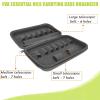 BLIRITEL Essential Oils Organizer Bag, Hard Shell Essential Oil Carrying Case for 15 Bottles, EVA Essential Oil Travel Case for 5ml,10ml Standard and Roller Bottles (Black) view 4