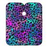 Hezely Purple Leopard Hair Dye Cape, Barber Cape for Adults,Waterproof Salon Cape,Waterproof Hairdressing Styling Hair Cutting, 65" x 55" view 1