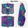 Hezely Purple Leopard Hair Dye Cape, Barber Cape for Adults,Waterproof Salon Cape,Waterproof Hairdressing Styling Hair Cutting, 65" x 55" view 4