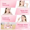 Nose Hair Trimmer for Women 3in1 Facial Hair Removal Trimmers- Rechargeable, Waterproof, Portable with Travel Bag- Trims Nose, Ear, Eyebrow, Peach-Fuzz, Lips, Chin Face Hair Remover (Rose Pink) view 3