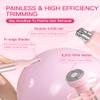 Nose Hair Trimmer for Women 3in1 Facial Hair Removal Trimmers- Rechargeable, Waterproof, Portable with Travel Bag- Trims Nose, Ear, Eyebrow, Peach-Fuzz, Lips, Chin Face Hair Remover (Rose Pink) view 4