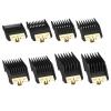 Clipper Replacement Guards with Metal Clip for BabylissPRO Clippers Barberology FX870, FX880, FX825, and FX673 ClippersCutting Lengths 1/16-3/4 ,Black 8 Pack view 1