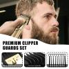 Clipper Replacement Guards with Metal Clip for BabylissPRO Clippers Barberology FX870, FX880, FX825, and FX673 ClippersCutting Lengths 1/16-3/4 ,Black 8 Pack view 2